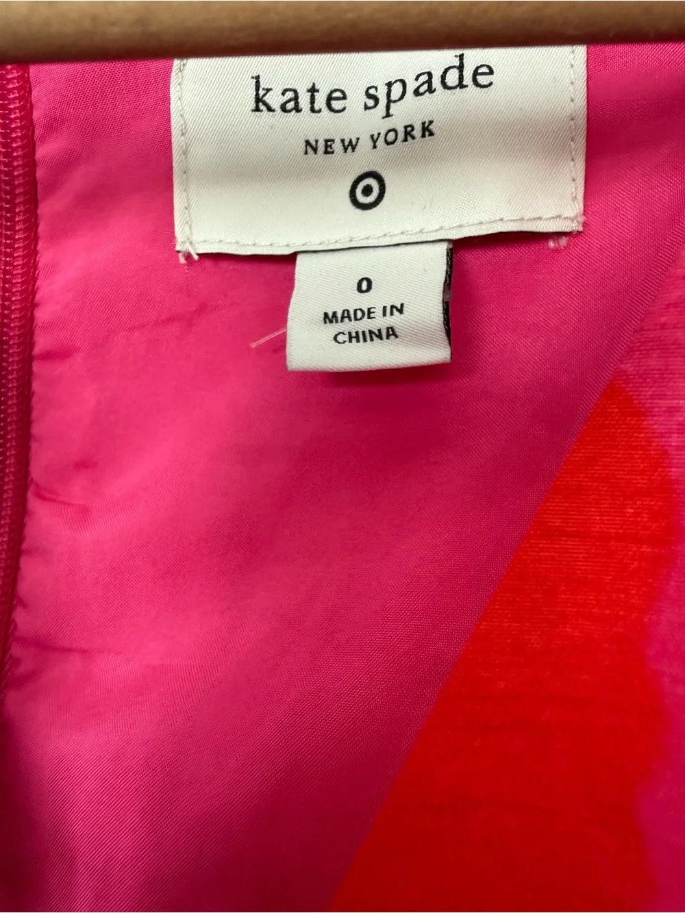 Kate Spade Pink Floral Midi Dress Peplum Ruffle V Neck Sleeveless Size 0